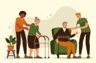 volunteers-helping-elderly-people-illustrated_52683-38805